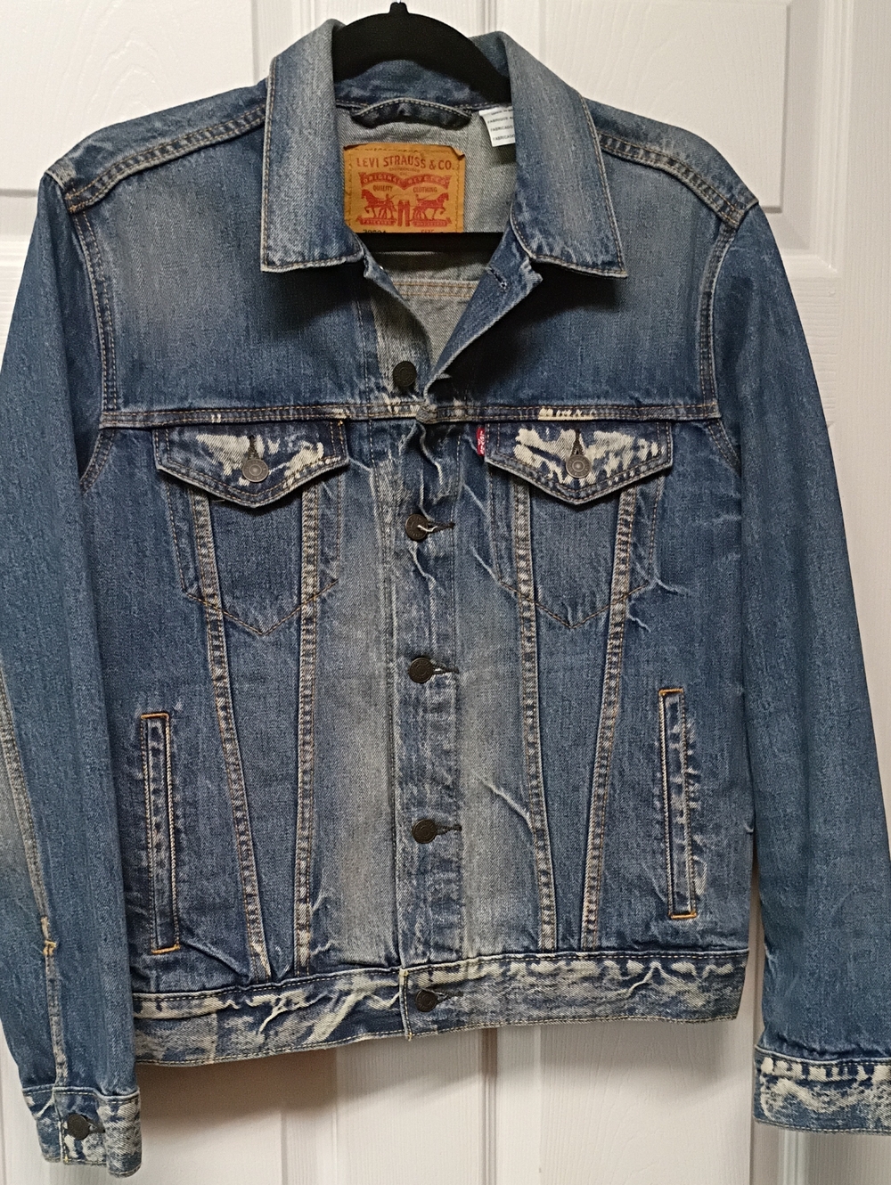 Levi's Blue Distressed Classic Denim Jacket